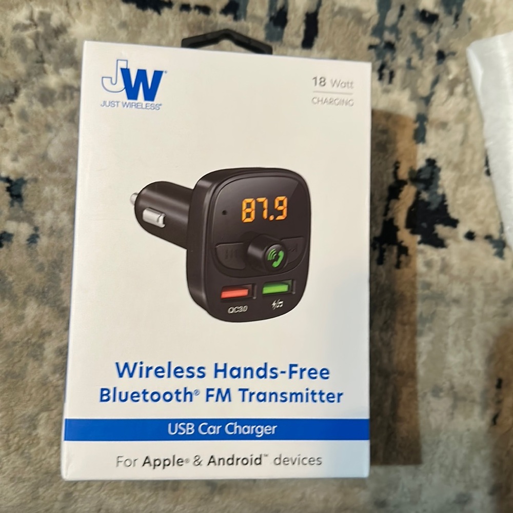 Just Wireless Bluetooth FM Transmitter - Black